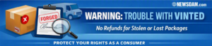 Testkoop Warning: Vinted does not refund stolen, fraudulent or lost parcels